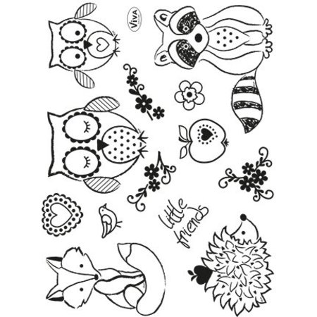 Stempel / Stamp: Transparent sellos transparentes, Little Friends