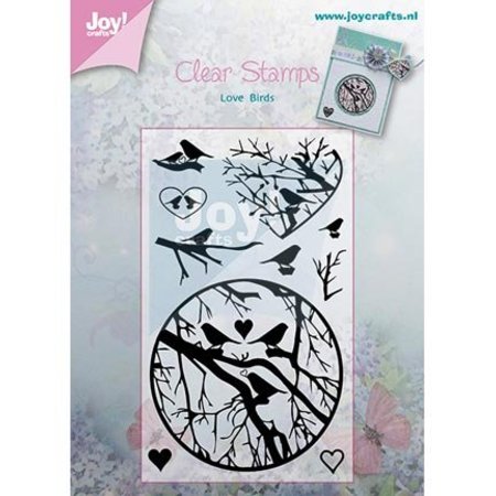 Joy!Crafts und JM Creation selos transparentes, ramos com pássaros
