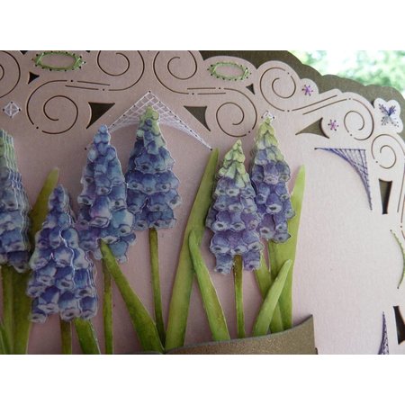 KARTEN und Zubehör / Cards Bastelbuch + 1 Luxus Kartenlayout + 3D Blumen