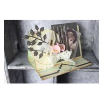 Ponsen en embossing sjabloon: Mery's rechthoek fantasy