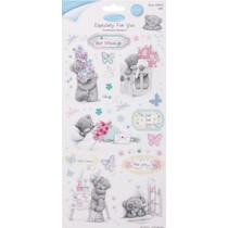 Sponplater Stickers Glitter, sett med 2, Frühlingsmotive