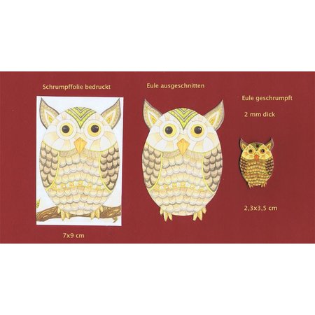 BASTELZUBEHÖR / CRAFT ACCESSORIES Shrink film, 20x30 cm, 1 ark, med farvevalg