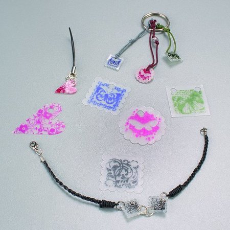 BASTELZUBEHÖR / CRAFT ACCESSORIES Shrink film, 20x30 cm, 1 ark, med farvevalg
