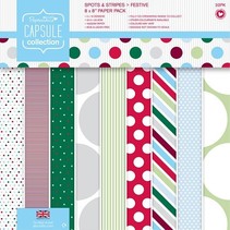 Designer Block, 20.3 x 20.3 cm with dots and stripes