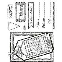 Transparent Stempelset: Einladung