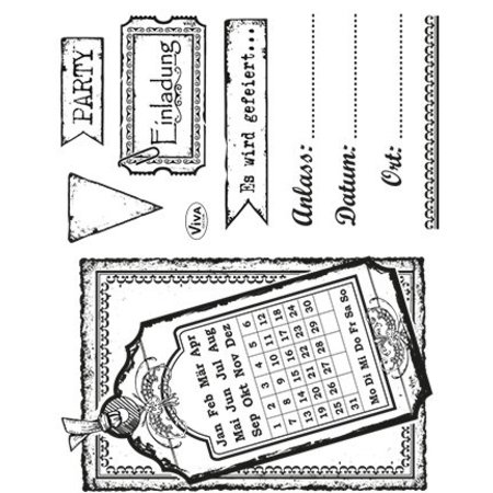 Viva Dekor und My paperworld Transparent ensemble de timbre: Invitation