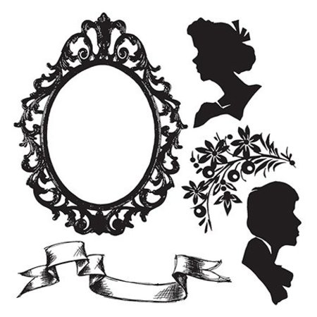 Sizzix Stempling og preging sjablong Framelits + stempel