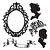 Sizzix Stamping and embossing stencil Framelits + stamp