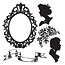Sizzix Stamping and embossing stencil Framelits + stamp