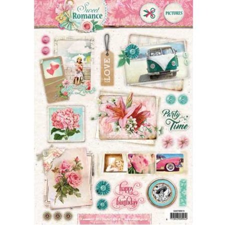 Vintage, Nostalgia und Shabby Shic A4 Gestantzte 3D sheet