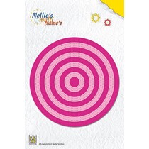 Ponsen en embossing sjabloon: Multi kader rond