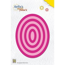 Punching and embossing template: Multi Frame, Oval