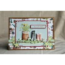 A4 decoupage sæt Frühlingsmotive