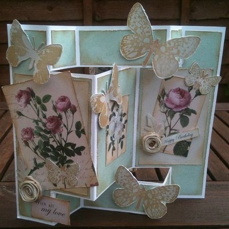 BASTELSETS / CRAFT KITS: romantic craft kit for card design