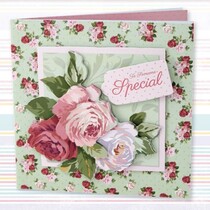 Decoupage Kartenset, Simply Floral, für besondere Anlässe