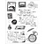 Marianne Design Transparent stamp: Travel