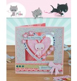 Docrafts / Papermania / Urban Card Set 12 Designer kort og kuverter, Little Meow