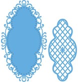 Marianne Design Punching and embossing template: Anja's vintage decorative frame