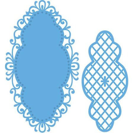 Marianne Design Punching and embossing template: Anja's vintage decorative frame