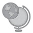 Spellbinders und Rayher Punching and embossing template: a globe