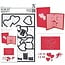 X-Cut / Docrafts X-cut, punch template, A5 Set (11pcs) - Pop Up Card Love
