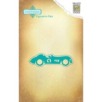 Punching and embossing template: Vintage car