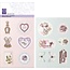 Cart-Us Embossed Glitter Stickers from the Kollection Romantic Vintage,