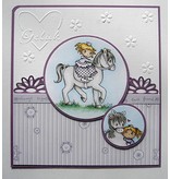 Joy!Crafts und JM Creation sello transparente: Mi pequeño caballo