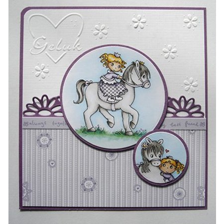 Joy!Crafts und JM Creation sello transparente: Mi pequeño caballo