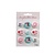 Tilda Tilda 3D Sticker Sewingbird, rot/türkis