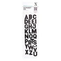 Punching and embossing template: Alphabet - letters
