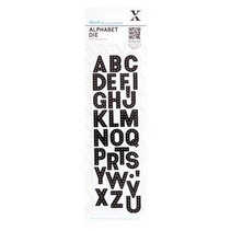 Troquelado y estampado en relieve plantilla: las letras del alfabeto -