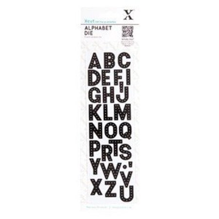 Docrafts / Papermania / Urban Troquelado y estampado en relieve plantilla: las letras del alfabeto -
