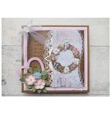 Marianne Design Troquelado y estampado de plantilla: Frontera de la vendimia