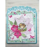 Marianne Design Troquelado y estampado de plantilla: Frontera de la vendimia