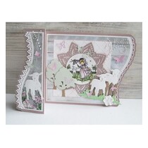 Stempelen en embossing stencil: border Set