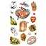 Sticker autocollants créatifs, les oiseaux de printemps