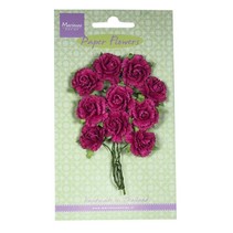 Flor de papel, claveles - rosa medio