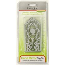 Stanz- und Prägeschablone: Hand Mirror Tag Die
