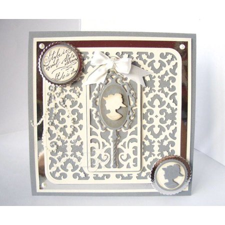 TONIC Punching and embossing template: Hand Mirror Day The