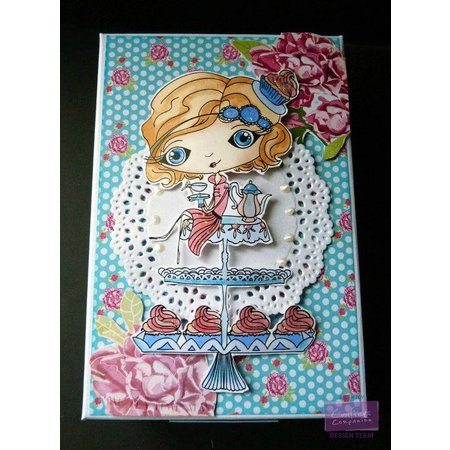 Crafter's Companion Stamp + rubinetto di base Mappa: Ragazza con Cupcake