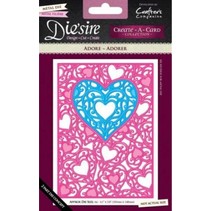 Punching and embossing template: Filigree Heart frame