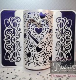Die'sire Punching and embossing template: Filigree Heart frame