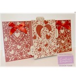 Die'sire Punching and embossing template: Filigree Heart frame