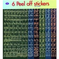 Sticker sæt: bogstaver og tal!