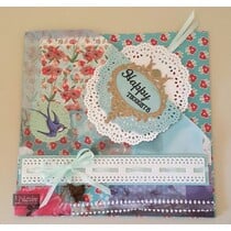 Bokse og preging Mal: ​​Intrikat grensen Dekoband