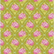 Coton lilas, vert, 50 x 70 cm, 100% coton