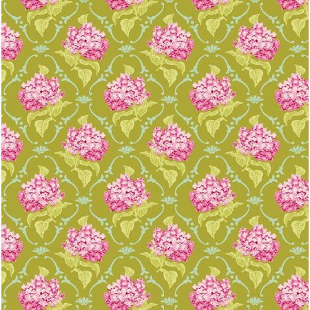 Tilda Coton lilas, vert, 50 x 70 cm, 100% coton