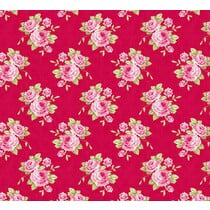 Rosa di cotone nonna, rosso, 50 x 70 cm, 100% cotone