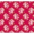 Tilda Cotton Bedstemors rosa, rød, 50 x 70 cm, 100% bomuld